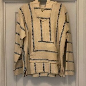 Striped Cream and Blue Women’s/Men's Sweater